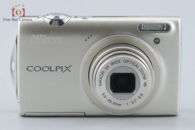 【中古】Nikon ニコン COOLPIX S5100 ウォームシルバー コンパクトデジタルカメラ 元箱付き