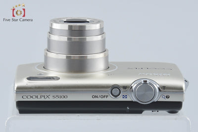 【中古】Nikon ニコン COOLPIX S5100 ウォームシルバー コンパクトデジタルカメラ 元箱付き