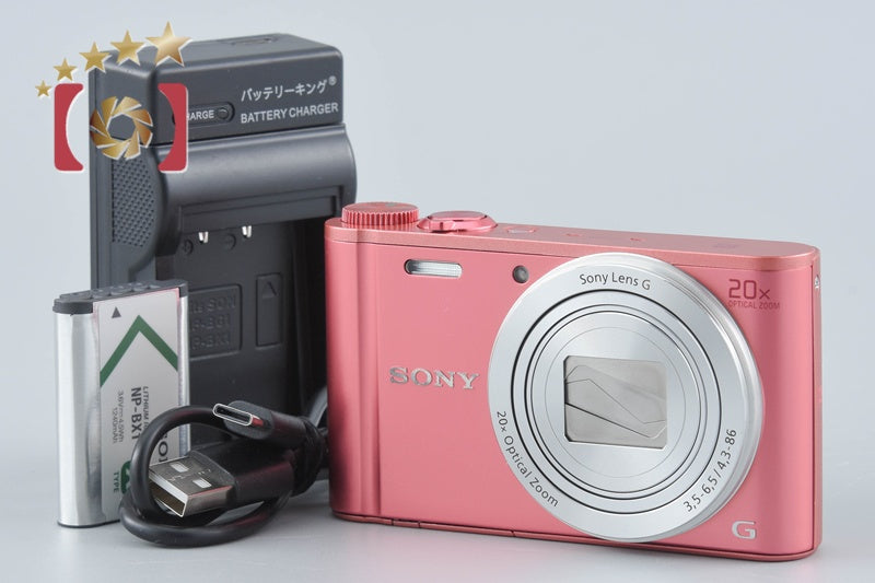 【中古】SONY ソニー Cyber-shot DSC-WX350 ピンク コンパクトデジタルカメラ 多言語対応