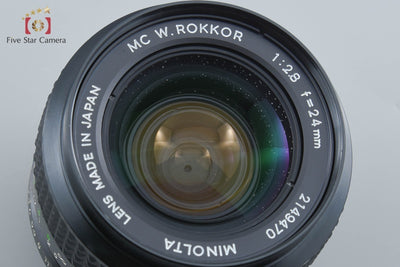【中古】MINOLTA ミノルタ MC W.ROKKOR 24mm f/2.8