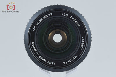 【中古】MINOLTA ミノルタ MC W.ROKKOR 24mm f/2.8