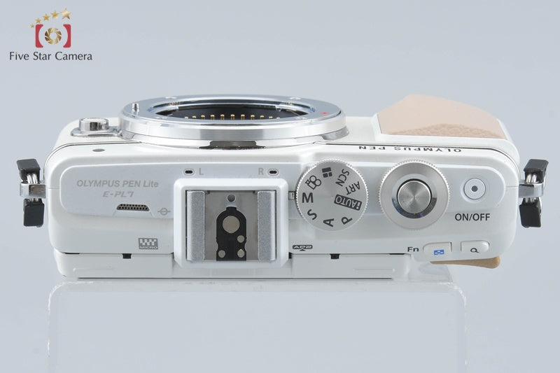 中古】OLYMPUS オリンパス PEN Lite E-PL7 ホワイト ミラーレス一眼