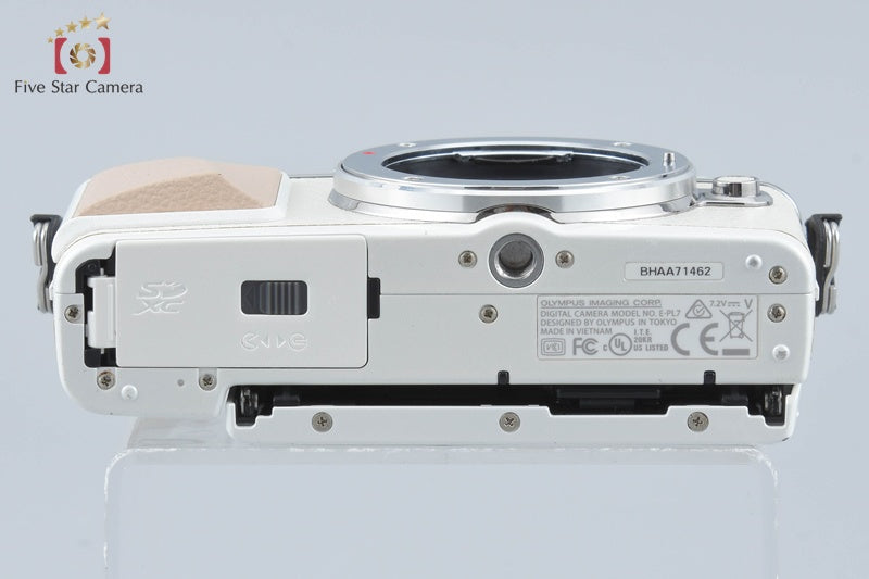 中古】OLYMPUS オリンパス PEN Lite E-PL7 ホワイト ミラーレス一眼