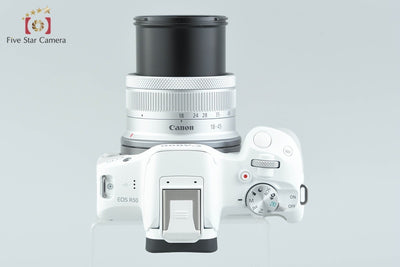 【中古】Canon キヤノン EOS R50 RF-S 18-45 IS STM レンズキット ホワイト