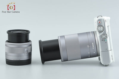 【中古】Canon キヤノン EOS M10 ダブルズームレンズキット ホワイト 元箱付き