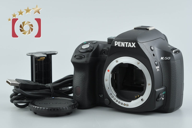 【中古】PENTAX ペンタックス K-50 ブラック デジタル一眼レフカメラ