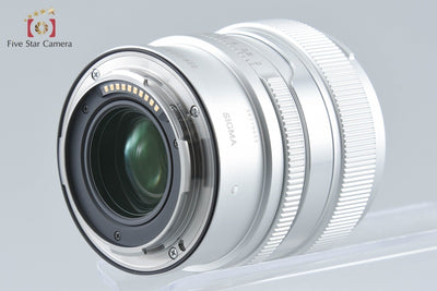 【中古】SIGMA シグマ 50mm f/2 DG Contemporary シルバー Lマウント用