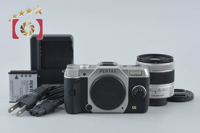 【中古】PENTAX ペンタックス Q7 ズームレンズキット シルバー シャッター回数僅少