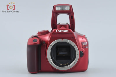 【中古】Canon キヤノン EOS Kiss X50 18-55 レンズキット レッド シャッター回数僅少