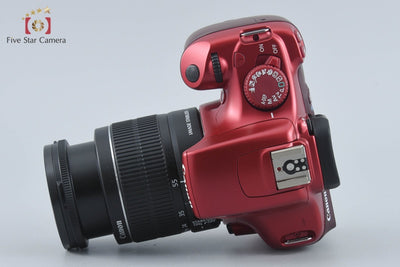 【中古】Canon キヤノン EOS Kiss X50 18-55 レンズキット レッド シャッター回数僅少