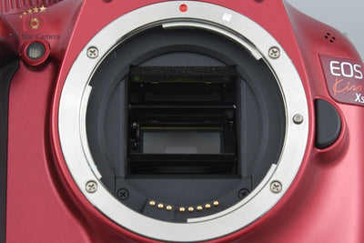 【中古】Canon キヤノン EOS Kiss X50 18-55 レンズキット レッド シャッター回数僅少