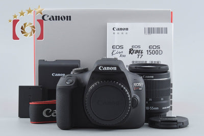 【中古】Canon キヤノン EOS Kiss X90 EF-S 18-55 IS II レンズキット シャッター回数僅少 元箱付き