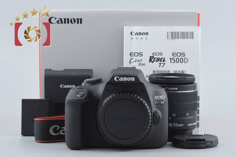 【中古】Canon キヤノン EOS Kiss X90 EF-S 18-55 IS II レンズキット シャッター回数僅少 元箱付き