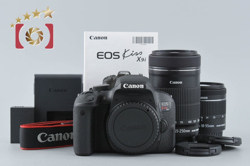 【中古】Canon キヤノン EOS Kiss X9i ダブルズームキット シャッター回数僅少