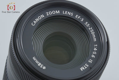 【中古】Canon キヤノン EF-S 55-250mm f/4-5.6 IS STM