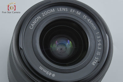 【中古】Canon キヤノン EF-M 15-45mm f/3.5-6.3 IS STM ブラック