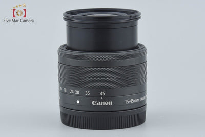 【中古】Canon キヤノン EF-M 15-45mm f/3.5-6.3 IS STM ブラック