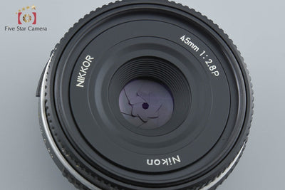 【中古】Nikon ニコン Ai-S NIKKOR 45mm f/2.8 P ブラック