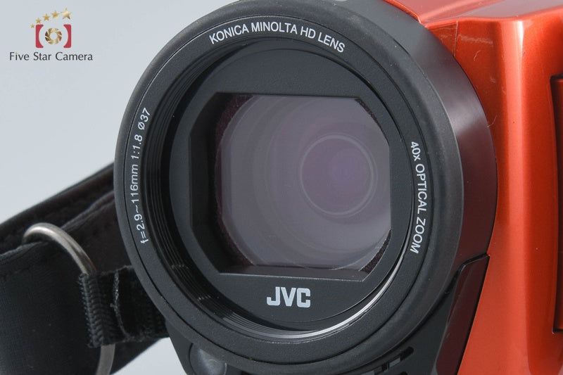 中古】JVC ケンウッド Everio R GZ-RX680 ブラッドオレンジ ビデオ