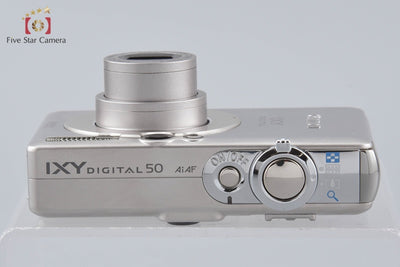 【中古】Canon キヤノン IXY Digital 50 シルバー コンパクトデジタルカメラ 元箱付き