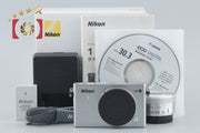 【中古】Nikon ニコン 1 J4 シルバー 標準パワーズームレンズキット シャッター回数僅少 元箱付き