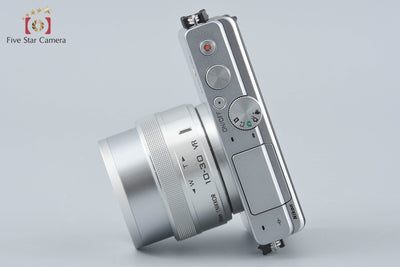 【中古】Nikon ニコン 1 J4 シルバー 標準パワーズームレンズキット シャッター回数僅少 元箱付き