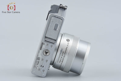 【中古】Nikon ニコン 1 J4 シルバー 標準パワーズームレンズキット シャッター回数僅少 元箱付き