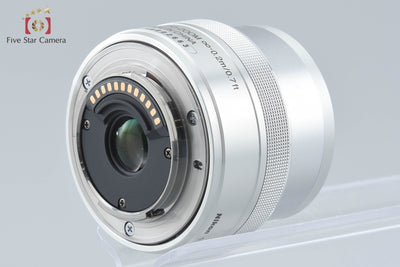 【中古】Nikon ニコン 1 J4 シルバー 標準パワーズームレンズキット シャッター回数僅少 元箱付き