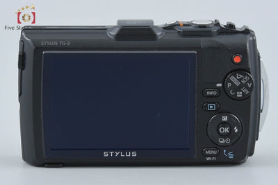 【中古】OLYMPUS オリンパス STYLUS TG-3 Tough ブラック 防水デジタルカメラ シャッター回数僅少