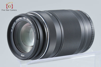 【中古】OM SYSTEM (OLYMPUS) オーエム システム M.ZUIKO DIGITAL ED 75-300mm f/4.8-6.7 II ブラック 元箱付き