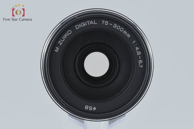 【中古】OM SYSTEM (OLYMPUS) オーエム システム M.ZUIKO DIGITAL ED 75-300mm f/4.8-6.7 II ブラック 元箱付き