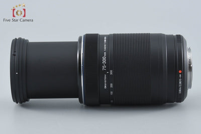 【中古】OM SYSTEM (OLYMPUS) オーエム システム M.ZUIKO DIGITAL ED 75-300mm f/4.8-6.7 II ブラック 元箱付き
