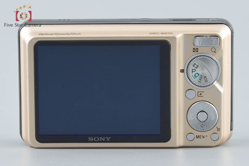 中古】SONY ソニー Cyber-shot DSC-W270 ゴールド デジタルスチル