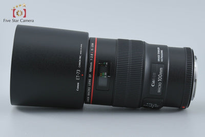 【中古】Canon キヤノン EF 100mm f/2.8 L MACRO IS USM 元箱付き