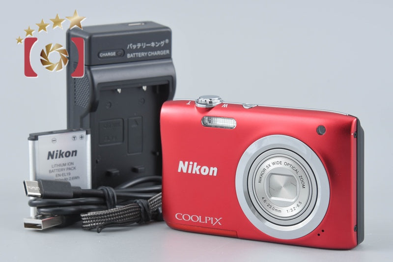 【中古】Nikon ニコン COOLPIX A100 レッド コンパクトデジタルカメラ