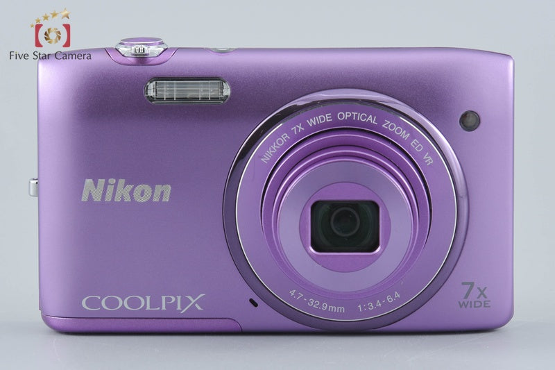 中古】Nikon ニコン COOLPIX S3500 オーキッドパープル コンパクト