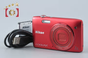 【中古】Nikon ニコン COOLPIX S3500 ラズベリーレッド コンパクトデジタルカメラ