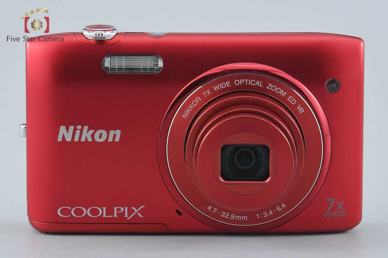 中古】Nikon ニコン COOLPIX S3500 ラズベリーレッド コンパクト