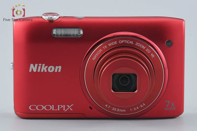 【中古】Nikon ニコン COOLPIX S3500 ラズベリーレッド コンパクトデジタルカメラ