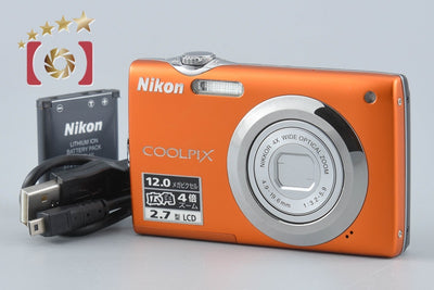 【中古】Nikon ニコン COOLPIX S3000 ファインオレンジ コンパクトデジタルカメラ