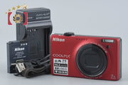 【中古】Nikon ニコン COOLPIX S6000 フラッシュレッド コンパクトデジタルカメラ