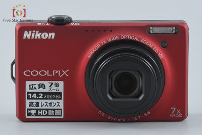 【中古】Nikon ニコン COOLPIX S6000 フラッシュレッド コンパクトデジタルカメラ