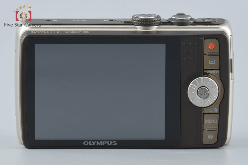 中古】OLYMPUS オリンパス STYLUS SH-21 ゴールド コンパクトデジタル