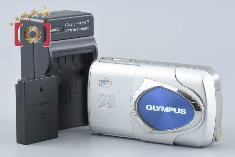 【中古】OLYMPUS オリンパス μ-30 DIGITAL ブリリアントシルバー コンパクトデジタルカメラ