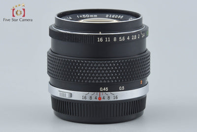 【中古】OLYMPUS オリンパス G.ZUIKO AUTO-S 50mm f/1.4