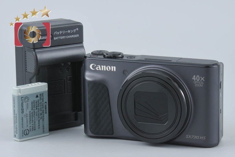 【中古】Canon キヤノン PowerShot SX730 HS ブラック コンパクトデジタルカメラ