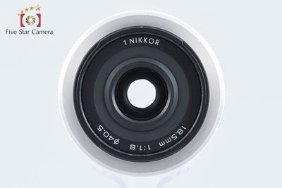 【中古】Nikon ニコン 1 NIKKOR 18.5mm f/1.8 ホワイト