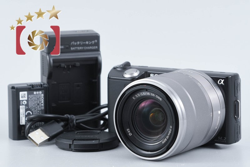 【中古】SONY ソニー α NEX-5 ズームレンズキット ブラック 多言語対応