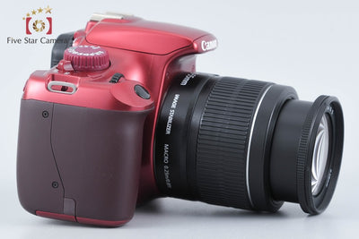 【中古】Canon キヤノン EOS Kiss X50 18-55 レンズキット レッド