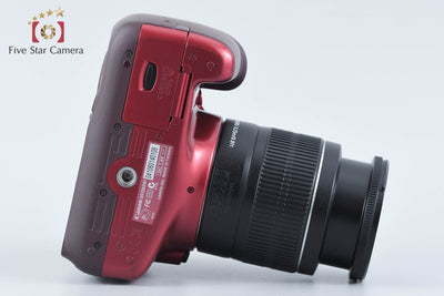 【中古】Canon キヤノン EOS Kiss X50 18-55 レンズキット レッド